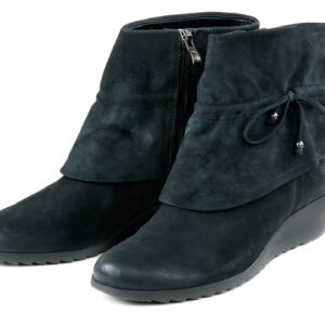 A pair of suede women's shoes